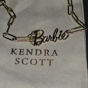 Kendra Scott Gold and Pink Chain Necklace